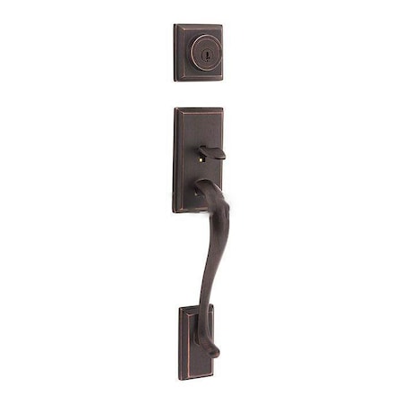 Kwikset Hawthorne Exterior Single Cylinder Handleset Trim 800HE-11P-SMT-6AL-RCS-LIP